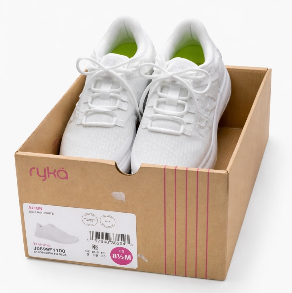 Ryka All White Sneakers Size 8